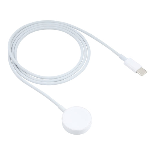 Wireless Magnetic Quick Charging to Type-C / USB-C Cable for Apple Watch (White) - Apple Accessories by buy2fix | Online Shopping UK | buy2fix