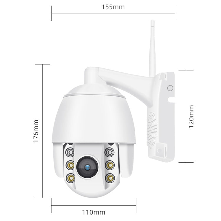 QX2 4G (EU Version) 1080P HD 360 Degrees Panoramic Day and Night Full-color Waterproof Smart Camera, Support Motion Detection / Two-way Voice / TF Card, US Plug - Security by buy2fix | Online Shopping UK | buy2fix
