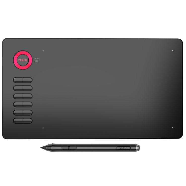 VEIKK A15 10x6 inch 5080 LPI Smart Touch Electronic Graphic Tablet, with Type-C Interface(Red) -  by VEIKK | Online Shopping UK | buy2fix