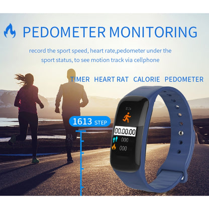 H29 1.14 inches IPS Color Screen Smart Bracelet IP67 Waterproof, Support Step Counting / Call Reminder / Heart Rate Monitoring / Sleep Monitoring (Blue) - Smart Wear by buy2fix | Online Shopping UK | buy2fix