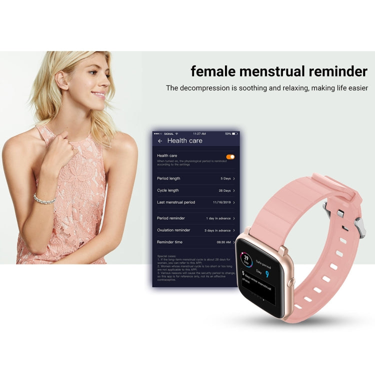 SMA-F1 1.3 inch TFT Full Touch Screen IP68 Waterproof Smart Sports Watch, Support Dynamic Heart Rate & Blood Pressure & Sleep Detection / Bluetooth / Alarm Clock / Photo Control(Rose Gold) - Smart Wear by buy2fix | Online Shopping UK | buy2fix