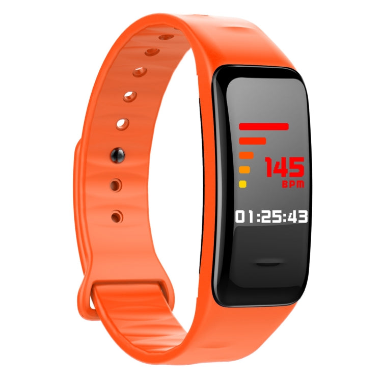 CHIGU C1Plus Fitness Tracker 0.96 inch IPS Screen Smartband Bracelet, IP67 Waterproof, Support Sports Mode / Blood Pressure / Sleep Monitor / Heart Rate Monitor / Fatigue Monitor / Sedentary Reminder (Orange) - Smart Wear by buy2fix | Online Shopping UK | buy2fix