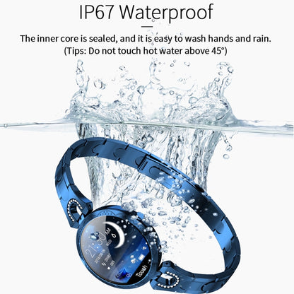 AK15 Fashion Smart Female Bracelet, 1.08 inch Color LCD Screen, IP67 Waterproof, Support Heart Rate Monitoring / Sleep Monitoring / Remote Photography (Blue) - Smart Wear by buy2fix | Online Shopping UK | buy2fix