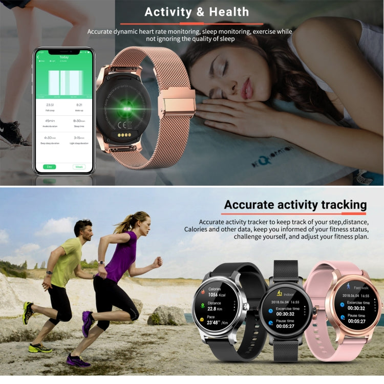 SMA-R2 1.3 inches IPS Screen Smart Watch IP65 Waterproof,Support Call /Message Reminder /Dual-mode Bluetooth 3.0 + 4.0/ Sleeping Monitoring /Sedentary Reminder(Black Silicone Strap) - Smart Wear by buy2fix | Online Shopping UK | buy2fix