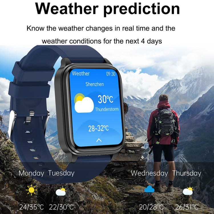 T90 1.91 inch IPS Screen IP67 Waterproof Smart Watch, Support Bluetooth Call / Non-invasive Blood Sugar (Dark Blue) - Smart Watches by buy2fix | Online Shopping UK | buy2fix