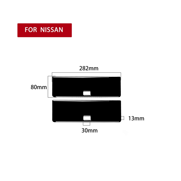 For Nissan 350Z 2003-2009 2pcs Car Rear Storage Box Sticker, Left and Right Drive Universal - In Car by buy2fix | Online Shopping UK | buy2fix