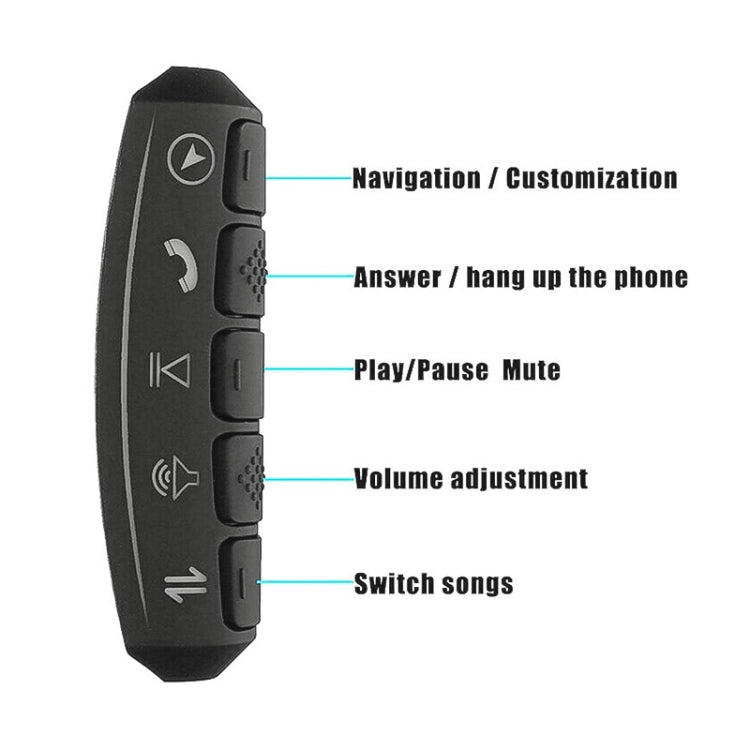 Universal Steering Wheel Controller Multifunctional Wireless DVD Navigation Key Remote Controller - In Car by buy2fix | Online Shopping UK | buy2fix