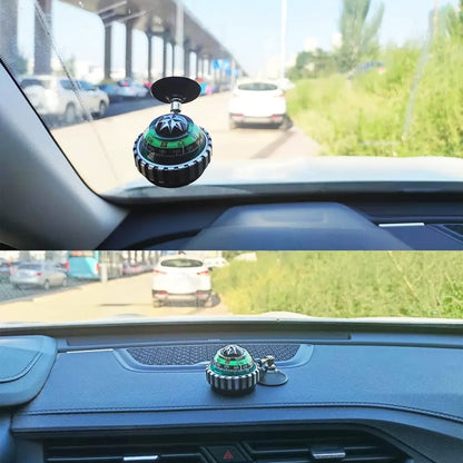 LC530 Car Compass Ball Compass Car Decoration With Suction Cup - Clocks & Car Meters by buy2fix | Online Shopping UK | buy2fix