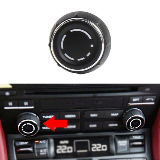 For Porsche Cayenne Left Driving Car Left CD Player Volume Adjustment Knob Cover 97064292901 - Car Switches by buy2fix | Online Shopping UK | buy2fix