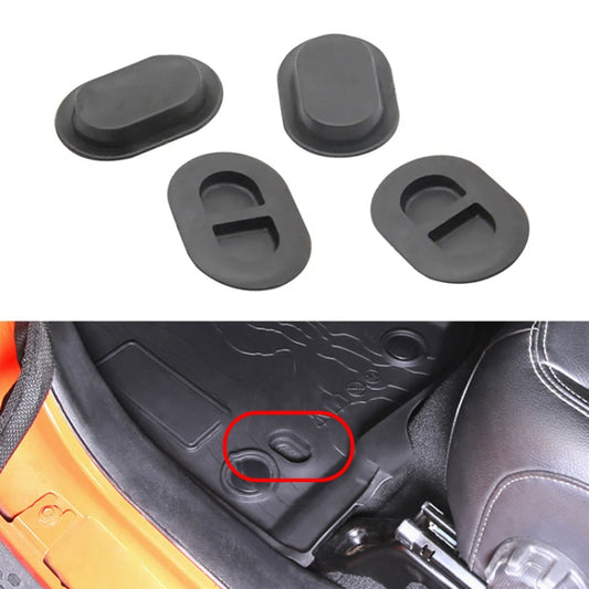 For Jeep Wrangler JL 2018-2020 4 in 1 Car Floor Mat Drain Hole Rubber Plug - Floor Mats by buy2fix | Online Shopping UK | buy2fix