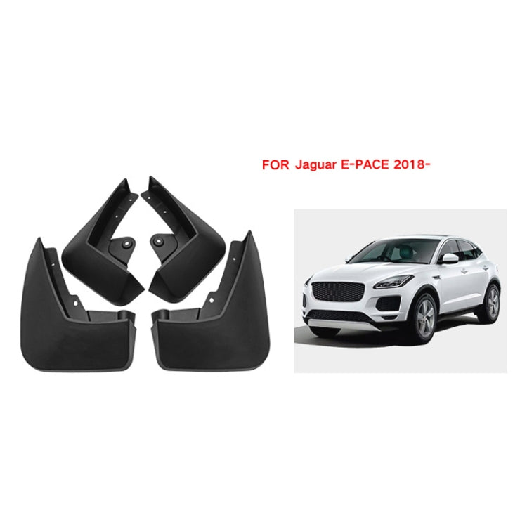 For Jaguar E-pace 2018-2023 4pcs/Set Car Auto Soft Plastic Splash Flaps Fender Guard - Mudguards by buy2fix | Online Shopping UK | buy2fix