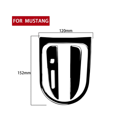 For Ford Mustang 2015-2020 Car Gear Set Decorative Sticker, Left Drive (Black) - In Car by buy2fix | Online Shopping UK | buy2fix