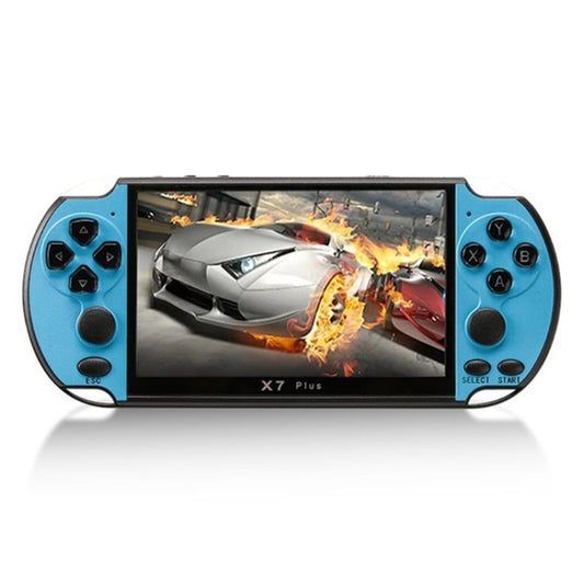 X7 Plus Retro Classic Games Handheld Game Console with 5.1 inch HD Screen & 8G Memory, Support MP4 / ebook(Blue) - Pocket Console by buy2fix | Online Shopping UK | buy2fix