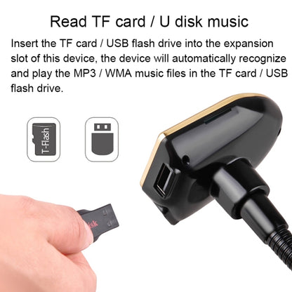Bluetooth FM Transmitter Wireless In-Car Radio Adapter Music Player Hands-Free Calling Car Kit, Dual USB Charger, Support Bluetooth/ Micro SD Card/ Aux Input/ USB Disk - Bluetooth Car Kits by buy2fix | Online Shopping UK | buy2fix