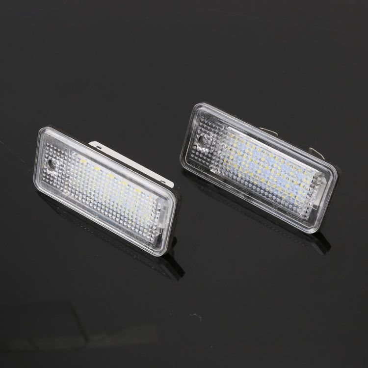 2 PCS License Plate Light with 18 SMD-3528 Lamps for Audi - License Plate Lights by buy2fix | Online Shopping UK | buy2fix