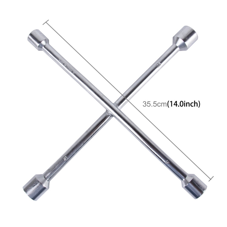 Compact Universal Tire Iron Lug Wrench with 17mm 19mm 21mm 23mm Socket Adapters - In Car by buy2fix | Online Shopping UK | buy2fix