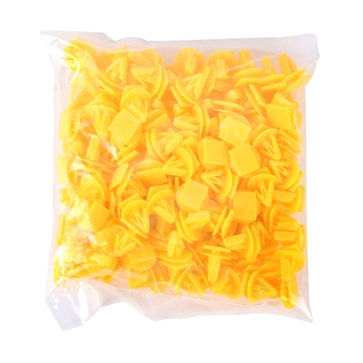 100 PCS Hole Plastic Rivets Fastener Push Clips(Yellow) - Auto Fastener & Clips by buy2fix | Online Shopping UK | buy2fix