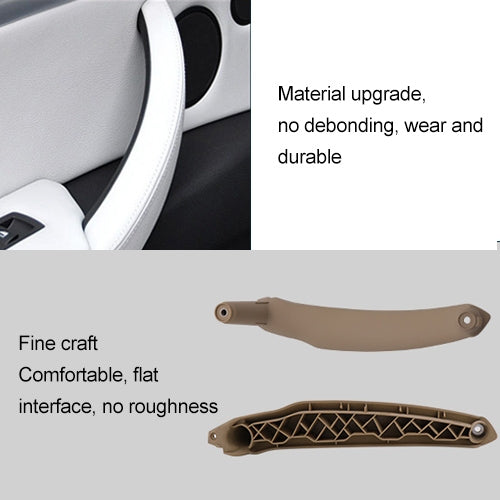 Car Interior Left Handle Inner Door Armrest Panel Pull 51416969401 for BMW X5 / X6, Left Drive(Black) - In Car by buy2fix | Online Shopping UK | buy2fix