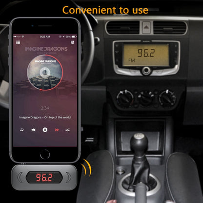 Doosl DSER107 Multifunctional Car FM Transmitter Wireless Music Receiver with 3.5mm Jack & LCD Display, Support Hands-free Call(Black) - Bluetooth Car Kits by DOOSL | Online Shopping UK | buy2fix