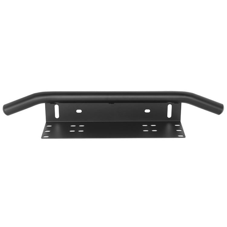 Universal License Plate Bumper Frame for Off-Road Jeep LED Work Light Bar Mounting Bracket with Front Bucket(Black) - License Plate Covers & Frames by buy2fix | Online Shopping UK | buy2fix