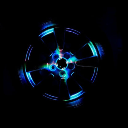 4 PCS Solar High Power Car LED Colorful Wheel Lights(Colorful Light) - Decorative Lights by buy2fix | Online Shopping UK | buy2fix