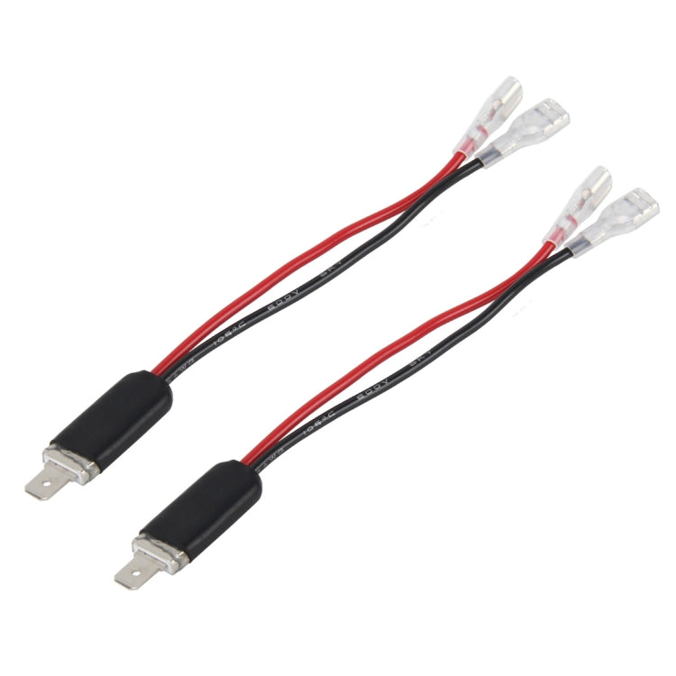 2 PCS Universal H1 Conversion Bulb Harness Wire Plugs Power Wire Adapter Connectors - Wires by buy2fix | Online Shopping UK | buy2fix