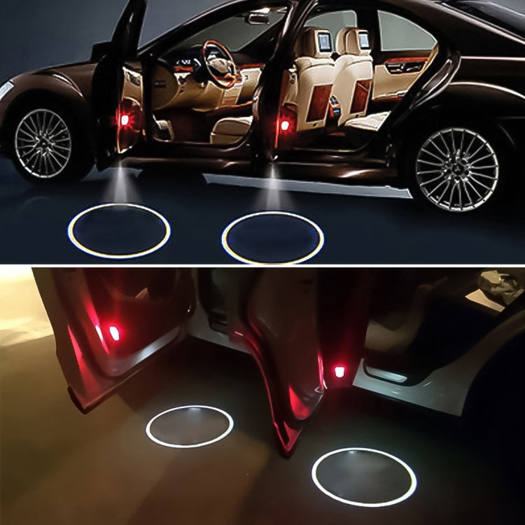 2 PCS LED Car Door Welcome Logo Car Brand 3D Shadow Light for Mercedes-Benz S (W221) 2006--2013 - Door Lights by buy2fix | Online Shopping UK | buy2fix