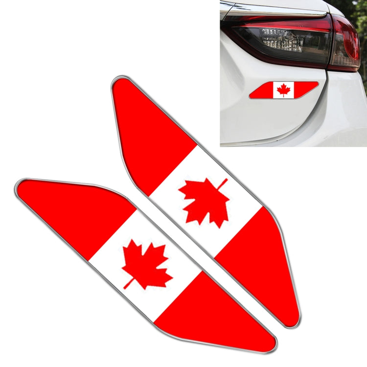 2 PCS Canadian Flag Pattern Car-Styling Sticker Random Decorative Sticker - Decorative Sticker by buy2fix | Online Shopping UK | buy2fix