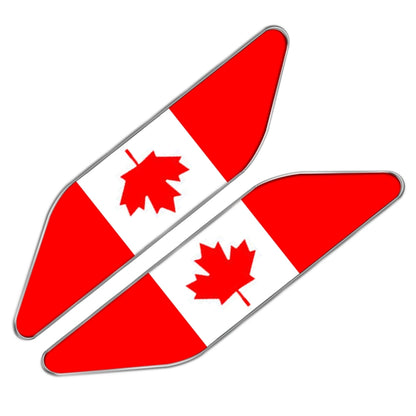 2 PCS Canadian Flag Pattern Car-Styling Sticker Random Decorative Sticker - Decorative Sticker by buy2fix | Online Shopping UK | buy2fix