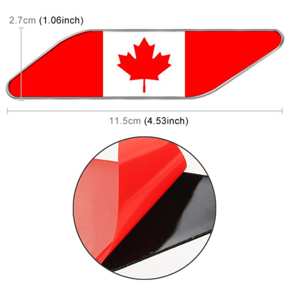 2 PCS Canadian Flag Pattern Car-Styling Sticker Random Decorative Sticker - Decorative Sticker by buy2fix | Online Shopping UK | buy2fix