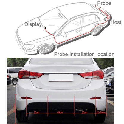 Car Buzzer Reverse Backup Radar System - Premium Quality 4 Parking Sensors Car Reverse Backup Radar System with LCD Display(Dark Blue) - In Car by buy2fix | Online Shopping UK | buy2fix