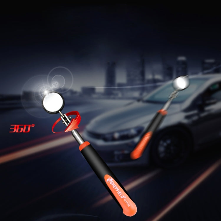 Retractable Vehicle Car Chassis Telescoping Inspection Mirror with 1 PCS 3mm LED Light, Mirror Diameter: 32mm, Max Expanding Length: 905mm - In Car by buy2fix | Online Shopping UK | buy2fix