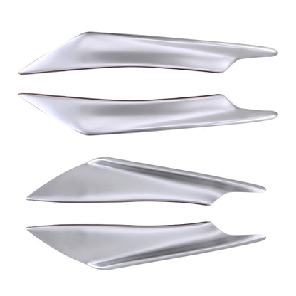 4 PCS Car-Styling Flank Decorative Sticker(Silver) - Decorative Sticker by buy2fix | Online Shopping UK | buy2fix