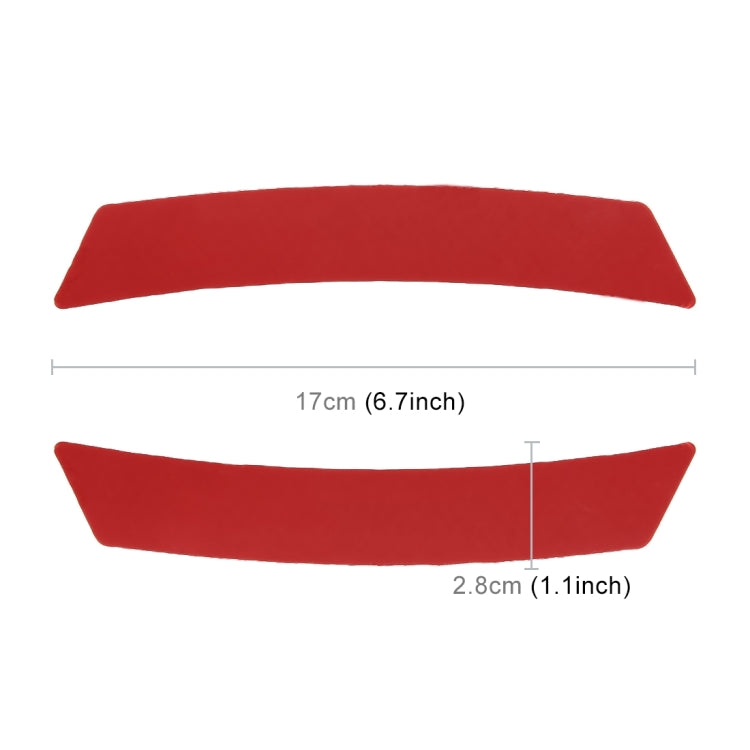 2 PCS Car-Styling Wheel Eyebrow Decorative Sticker Decorative Strip (Red) - Decorative Sticker by buy2fix | Online Shopping UK | buy2fix