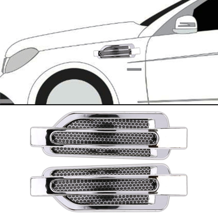 2 PCS Car-Styling Random Decorative Sticker(Silver) - Decorative Sticker by buy2fix | Online Shopping UK | buy2fix