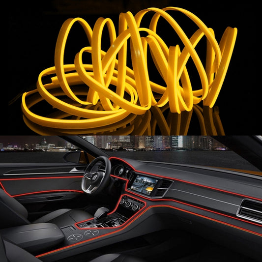 4m Cold Light Flexible LED Strip Light For Car Decoration(Yellow Light) - Atmosphere lights by buy2fix | Online Shopping UK | buy2fix