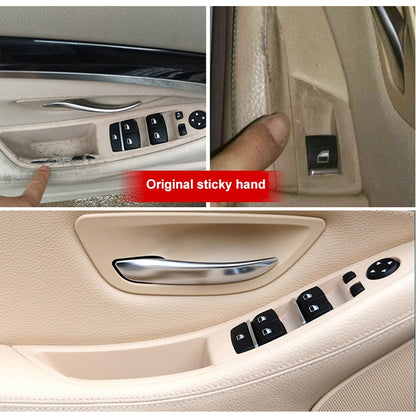 Car Standard Version Inside Doors Handle Pull Trim Cover 5141 7225 873 for BMW F10 F18, Left Driving (Beige) - In Car by buy2fix | Online Shopping UK | buy2fix