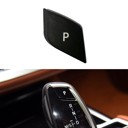 Car Gear Lever Auto Parking Button Letter P Cap for BMW G Chassis Series, Left Driving (Black) - In Car by buy2fix | Online Shopping UK | buy2fix
