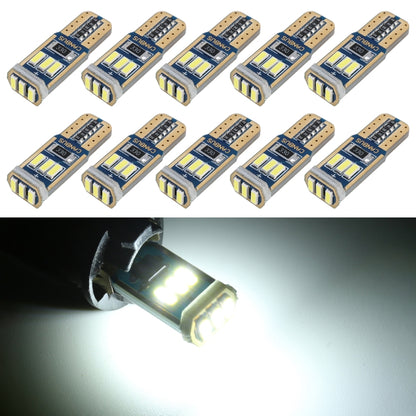 10 PCS T10 DC12V / 1.7W / 6000K / 110LM 9LEDs SMD-4014 Car Clearance Light, with Decoder - In Car by buy2fix | Online Shopping UK | buy2fix