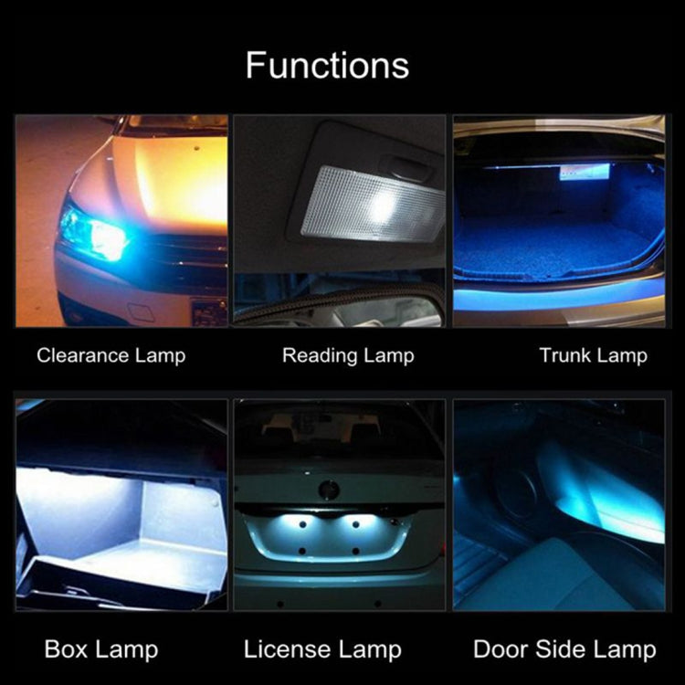 2 PCS T10 / W5W / 168 DC12V 1.8W 6000K 130LM 10LEDs SMD-2835 Car Reading Lamp Clearance Light, with Decoder - In Car by buy2fix | Online Shopping UK | buy2fix