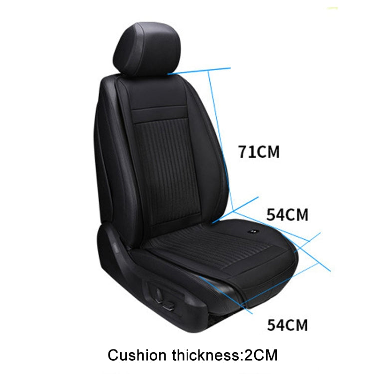 Car 12V Cushion Summer USB Breathable Ice Silk Seat Cover, Eight Fans + Ventilation and Refrigeration (Black) -  by buy2fix | Online Shopping UK | buy2fix