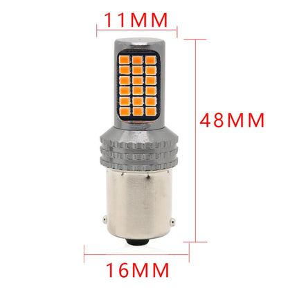 2 PCS 1156 / BA15S DC12V / 5W Car Turn Lights / Reversing Lights / Brake Lights with 36LEDs SMD-2025 Lamps (Yellow Light) - In Car by buy2fix | Online Shopping UK | buy2fix