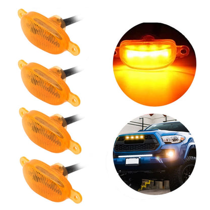 DC12V / 6W 4 in 1 Front Grille Warning Light for Ford Raptor F150 2017-2019 (Yellow) - In Car by buy2fix | Online Shopping UK | buy2fix