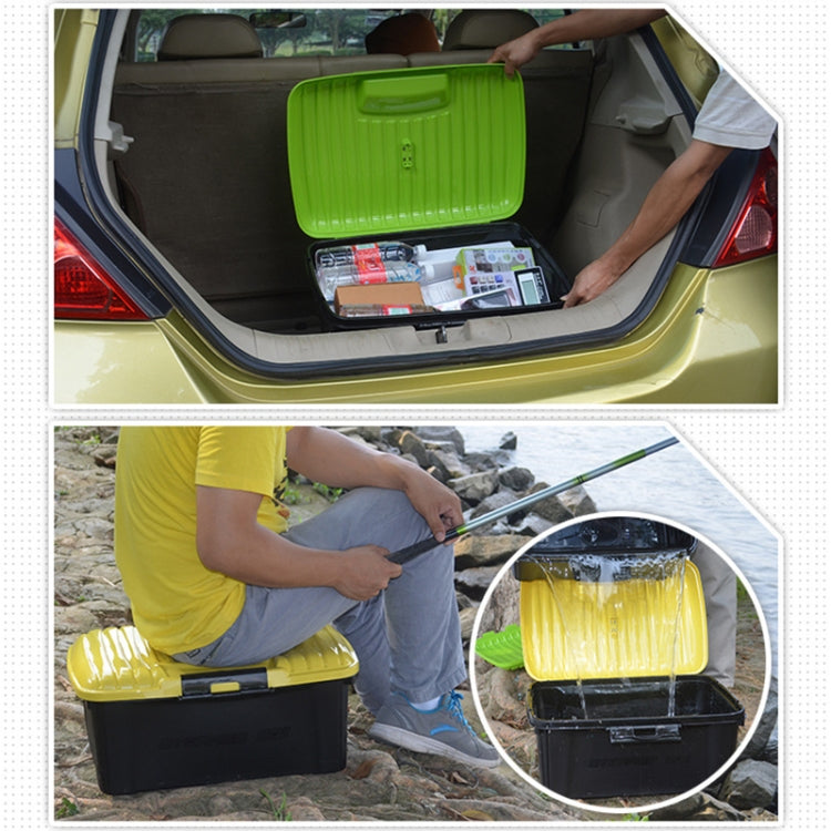 3R-2001 Car / Household Storage Box Sealed Box, Capacity: 30L (Yellow) - In Car by 3R | Online Shopping UK | buy2fix