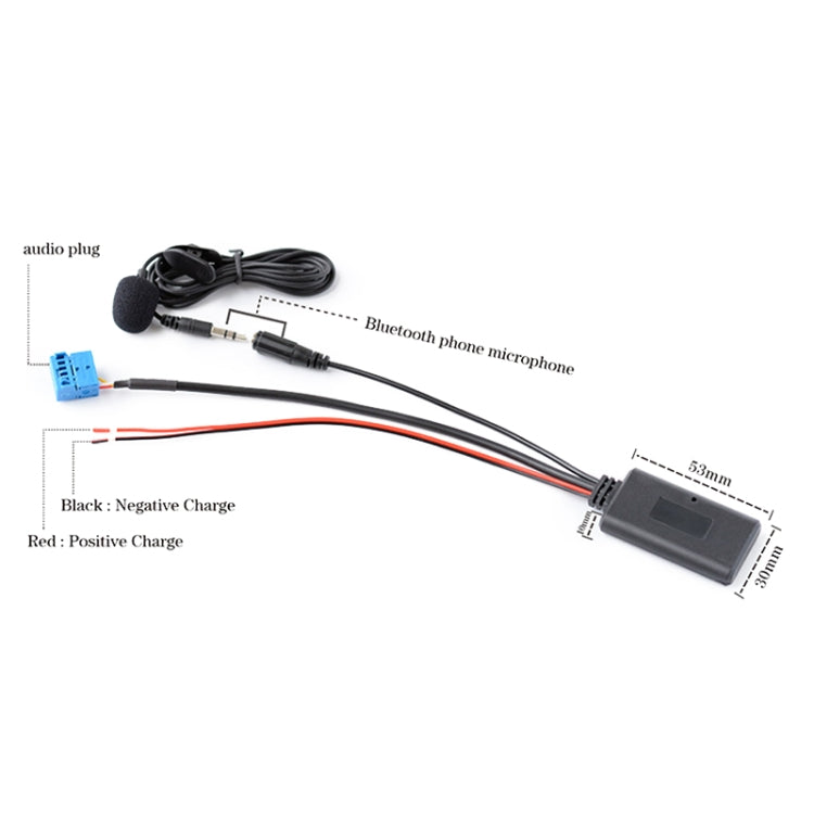 Car AUX Bluetooth Audio Cable Wiring Harness with MIC for Volkswagen / Audi - In Car by buy2fix | Online Shopping UK | buy2fix