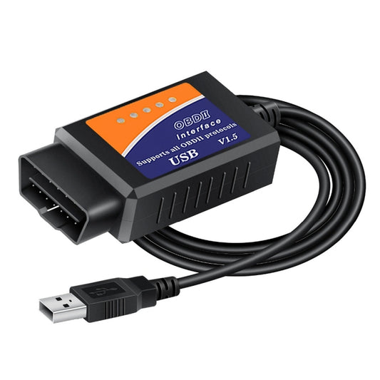 OBD ELM327 V1.5 USB Car Fault Diagnostic Scanner with CH340T Chip - In Car by buy2fix | Online Shopping UK | buy2fix