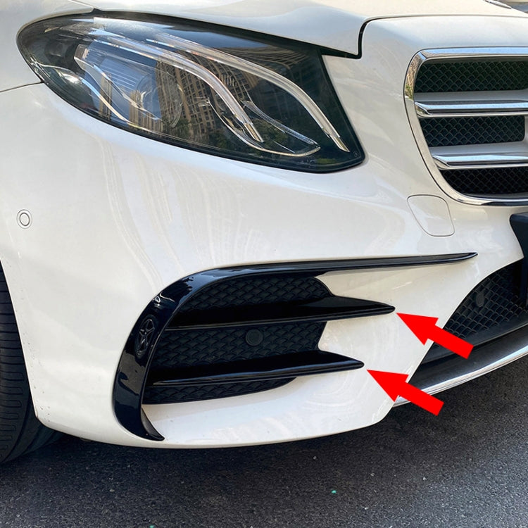 Car Front Bumper AMG Air Inlet Grille Decoration Sticker Strip for Mercedes-Benz E Class W213 2016-2020/E200/E260/E300 (Mirror) - In Car by buy2fix | Online Shopping UK | buy2fix