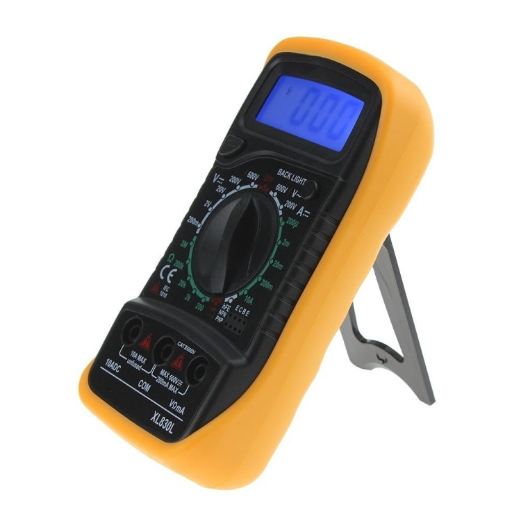 XL830L LCD Backlit Handheld Digital Multimeter -  by buy2fix | Online Shopping UK | buy2fix