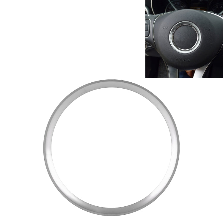 Car Steering Wheel Decorative Ring Cover for Mercedes-Benz,Inner Diameter: 5.8cm (Silver) - In Car by buy2fix | Online Shopping UK | buy2fix