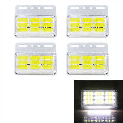 4 PCS ZS-9001 DC24V 9D Waterproof Car / Truck Side Marker Indicator Lights Bulb Lamp (White Light) - In Car by buy2fix | Online Shopping UK | buy2fix